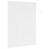 vidaXL Window Blind with Curtains Manual White Aluminium