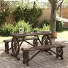 vidaXL 3 Piece Garden Dining Set Solid Wood Fir