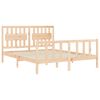 vidaXL Bed Frame without Mattress King Size Solid Wood Pine