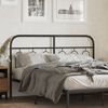 vidaXL Metal Replace Headboard Black 150 cm