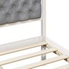 vidaXL Bed Frame Light Grey 180 x 200 cm Solid Pine Wood