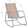 vidaXL Garden Swing Chair Taupe 95x54x85 cm Textilene