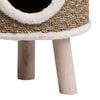vidaXL Cat House with Wooden Legs 41 cm Seagrass