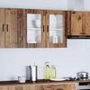 vidaXL Kitchen Wall Cabinet with Glass Door Porto Old Wood