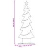 vidaXL Metal Christmas Tree with Stand Black 150 cm Steel