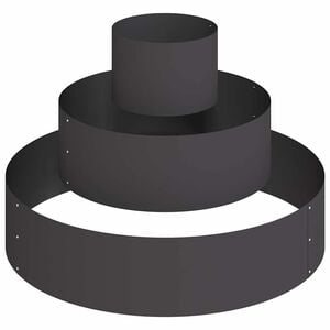 vidaXL Garden Planter Black 90 x 90 x 20 cm Cold-rolled Steel