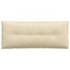 vidaXL Back Pillow Cream 120 x 19 x 50 cm Fabric