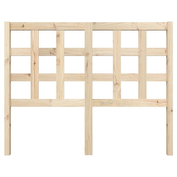vidaXL Bed Headboard 125.5x4x100 cm Solid Wood Pine