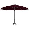 vidaXL Cantilever Garden Parasol with Aluminium Pole Red 300 cm