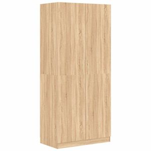 vidaXL Wardrobe Sonoma Oak 90x52x200 cm Engineered Wood
