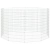 vidaXL Free Range Animal Enclosure 10-Panel 54x100 cm Galvanised Iron