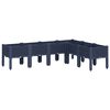 vidaXL Garden Planter with Legs Blue Grey 160x120x42 cm PP