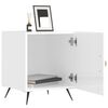 vidaXL Bedside Cabinets 2 pcs High Gloss White 40x40x50 cm Engineered Wood