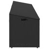 vidaXL Garden Storage Box Black 220x50x58 cm Poly Rattan