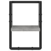 vidaXL Wall Shelf with Bar Grey Sonoma 20x25x30 cm