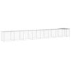 vidaXL Chicken Cage with Roof Light Grey 803x98x90 cm Galvanised Steel