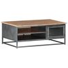 vidaXL Coffee Table Grey 90x50x35 cm Solid Acacia Wood