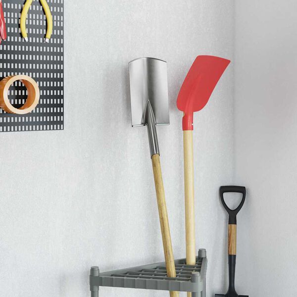 vidaXL Shovel Head Silver 43 x 17 cm Powder-Coated Steel