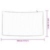 vidaXL Trailer Net with Elastic Rope White 4.5x2.5 m PP