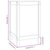 vidaXL Laundry Box Honey Brown 44x44x76 cm Solid Wood Pine
