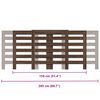 vidaXL Radiator Cover Brown Oak 205x21.5x83.5 cm Engineered Wood