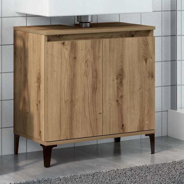 vidaXL Sink Cabinet Artisan Oak 58x33x60 cm Engineered Wood
