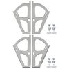 vidaXL Flip Drawer Hinge 2 pcs Silver 235 x 155 x 30 mm Iron