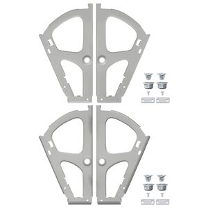 vidaXL Flip Drawer Hinge 2 pcs Silver 235 x 155 x 30 mm Iron