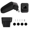 vidaXL Car Armrest for OPEL ASTRA H (2004-2010) Black 13x34x(33-46) cm ABS