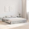 vidaXL Storage Bed Frame Concrete Grey 180 x 200 cm Engineered Wood