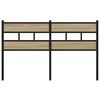 vidaXL Headboard Sonoma Oak 140 cm Iron and Engineered Wood