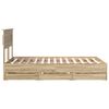 vidaXL Bed Frame with Drawer Sonoma Oak 120 x 200 cm Engineer Wood