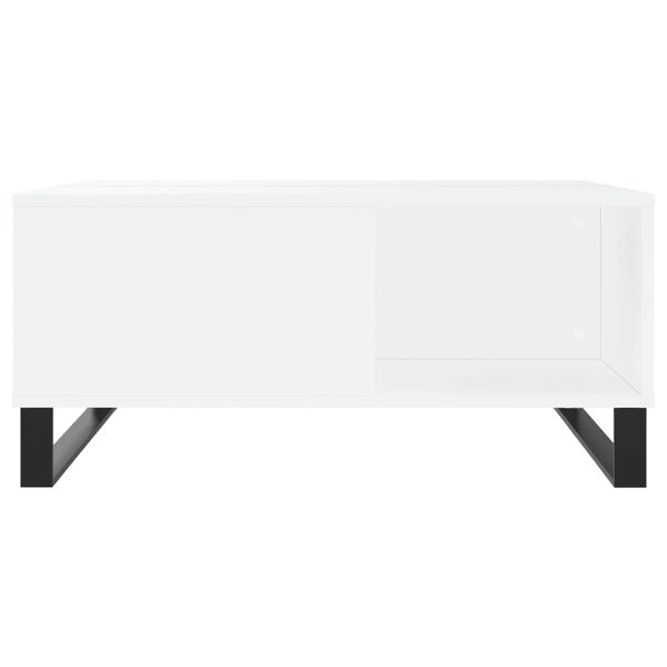 vidaXL Coffee Table White 80x80x36.5 cm Engineered Wood