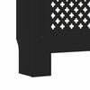 vidaXL MDF Radiator Cover Black 205 cm