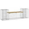vidaXL Garden Bench Gabion Design 183x41x60,5 cm Impregnated Wood Pine