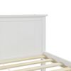 vidaXL Bed Frame without Mattress White Solid Wood Pine 160x200 cm