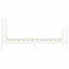 vidaXL Bed Frame without Mattress White 90x200 cm Solid Wood