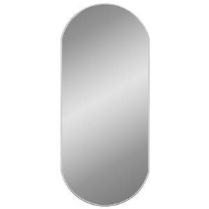 vidaXL Wall Mirror Silver 80x35 cm Oval