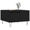 vidaXL Coffee Table Black 55x55x36.5 cm Engineered Wood