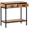 vidaXL Console Table 70x35x70 cm Solid Rough Wood Mango