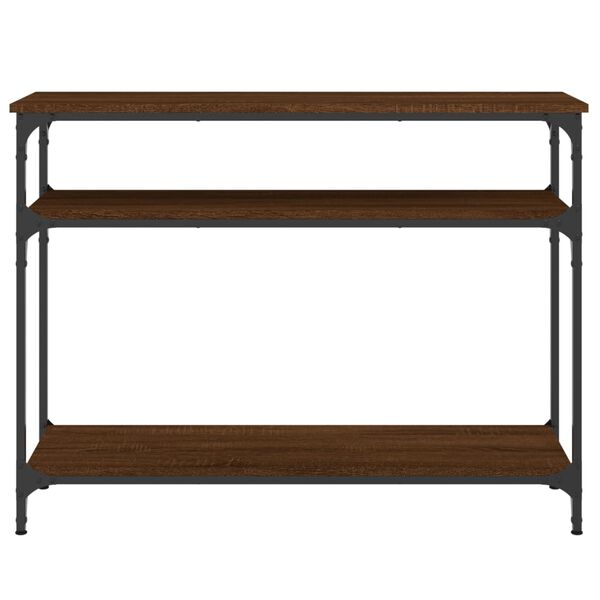 vidaXL Console Table Brown Oak 100x29x75 cm Engineered Wood