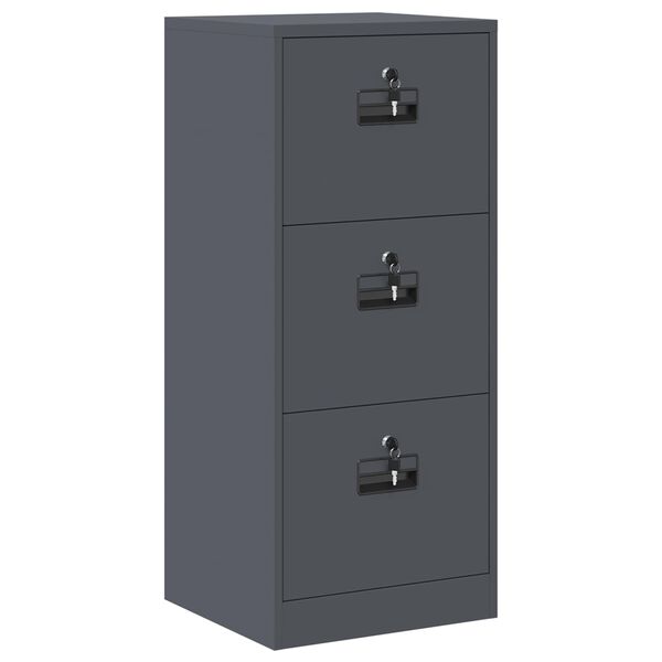 vidaXL File Cabinet Anthracite 45.5 x 42 x 106.5 cm Cold-Rolled Steel