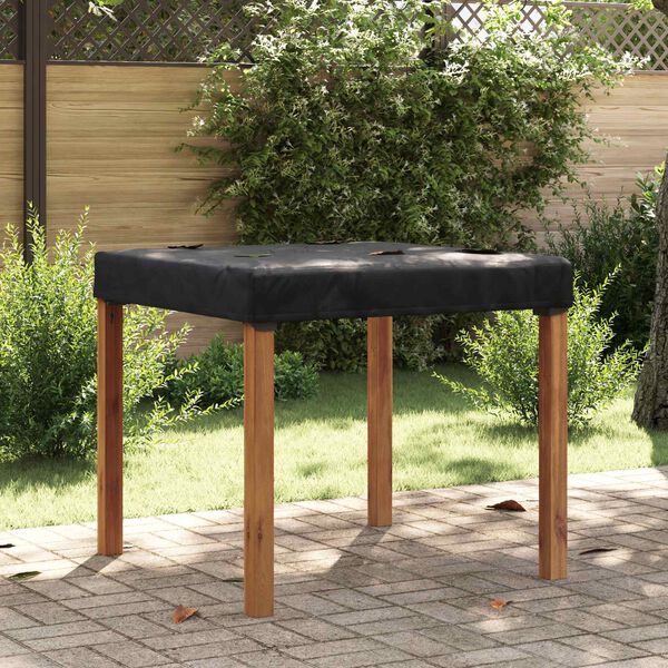 vidaXL Table Cover Plain Black 102 x 102 x 15 cm Fabric
