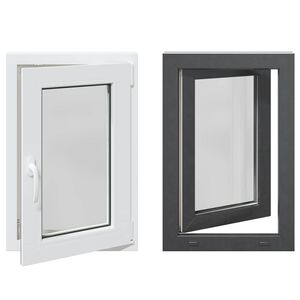 vidaXL Basement Window Internal Colour White RISOR 50 x 75 cm