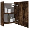 vidaXL Bathroom Mirror Cabinet Smoked Oak 62.5x20.5x64cm Engineered Wood