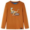 Kids' T-shirt with Long Sleeves Cognac 104