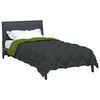 vidaXL Winter Duvet Green and Anthracite 220 x 140 cm Microfiber