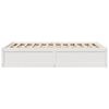 vidaXL Bed Frame without Mattress White 120x200 cm Solid Wood Pine