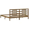 vidaXL Bed Frame without Mattress Honey Brown 200x200 cm Solid Wood