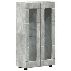vidaXL Sideboard with Shelf FLORIN Concrete Grey 55.5 x 29 x 100 cm